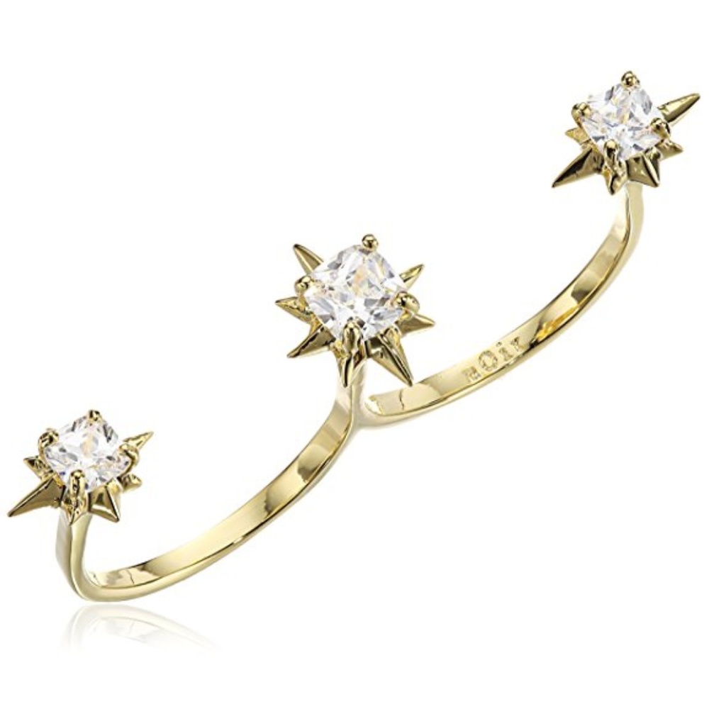 nOir Jewelry Pheda Double Ring